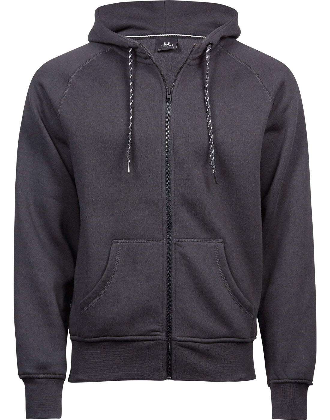 Tee Jays Mens Fashion Full Zip Hood TJ5435 - Dark Grey - Customisable Hoodies