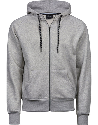 Tee Jays Mens Fashion Full Zip Hood TJ5435 - Heather Grey - Customisable Hoodies