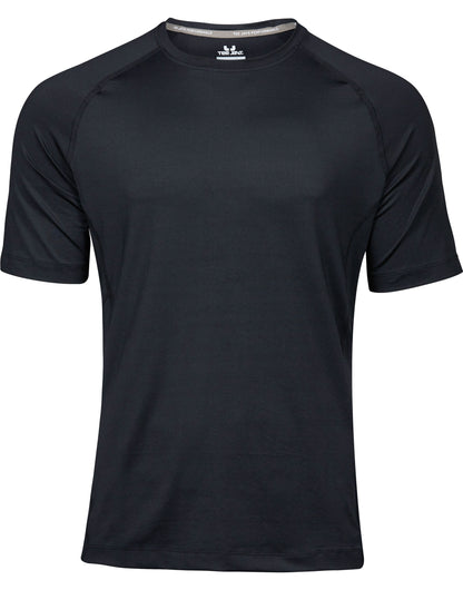 Tee Jays Mens CoolDry Tee TJ7020 - Black - Customisable T-Shirts