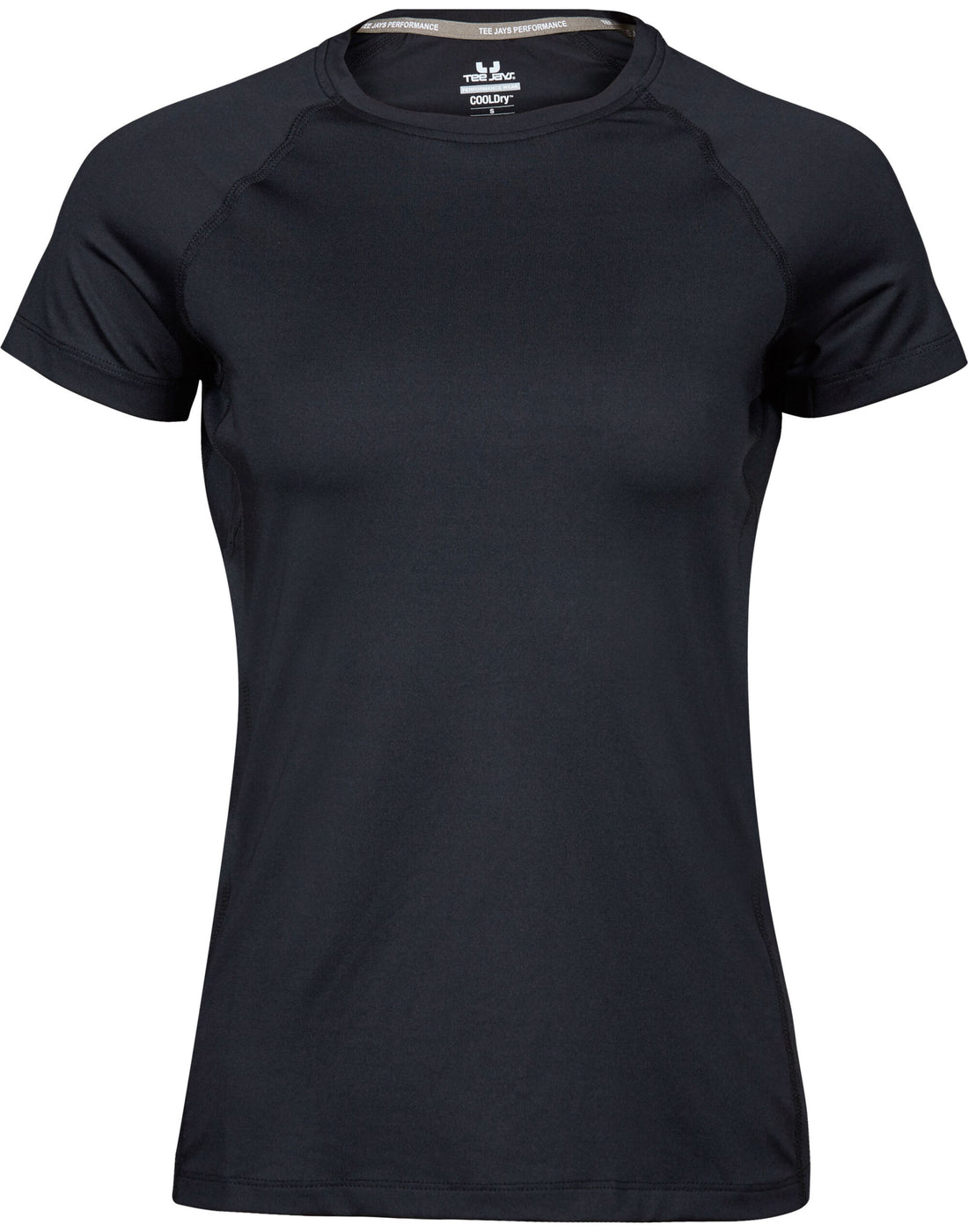 Tee Jays Ladies CoolDry Tee TJ7021 - Black - Customisable T-Shirts