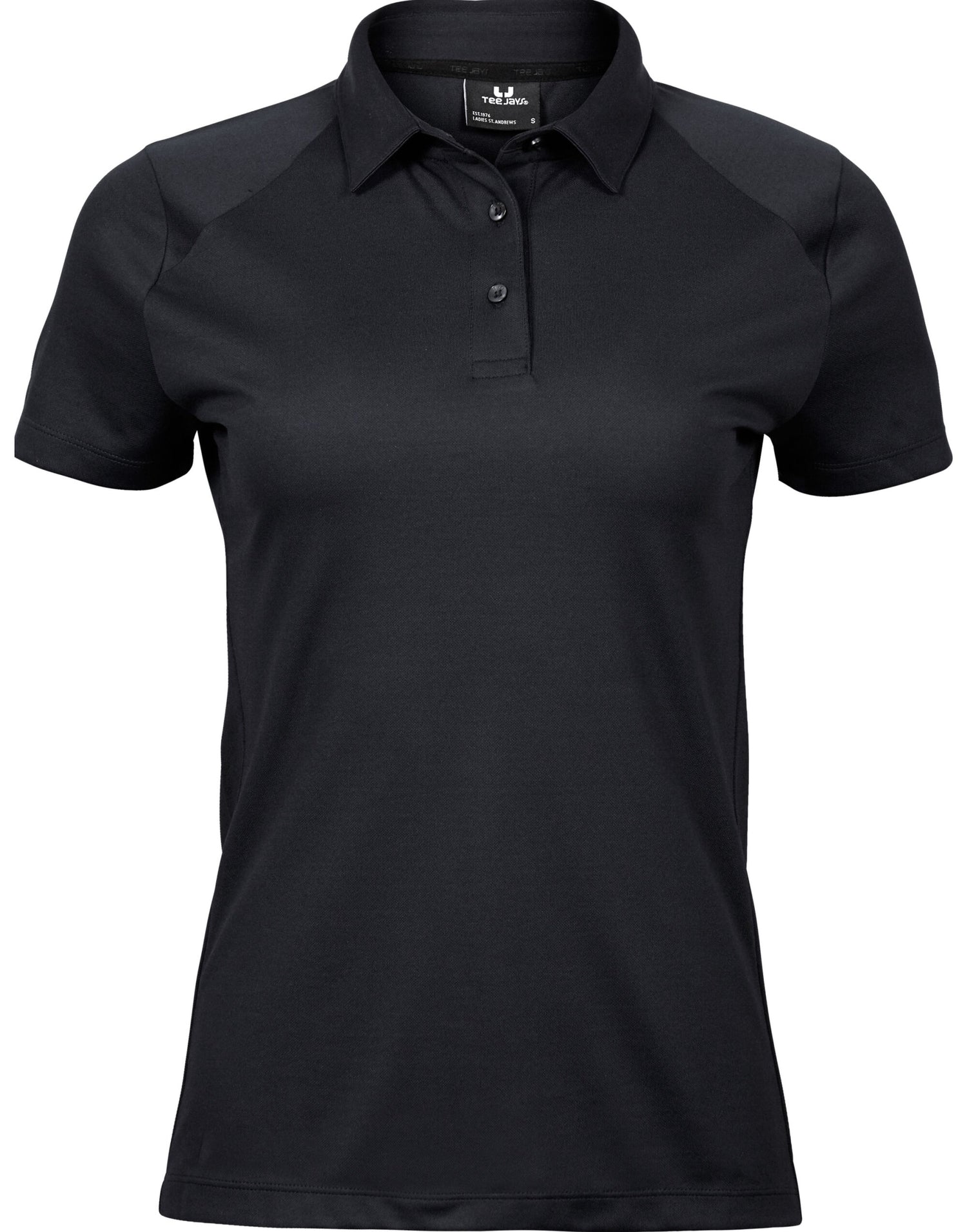 Tee Jays Ladies Luxury Sport Polo TJ7201 - Black - Customisable Polos