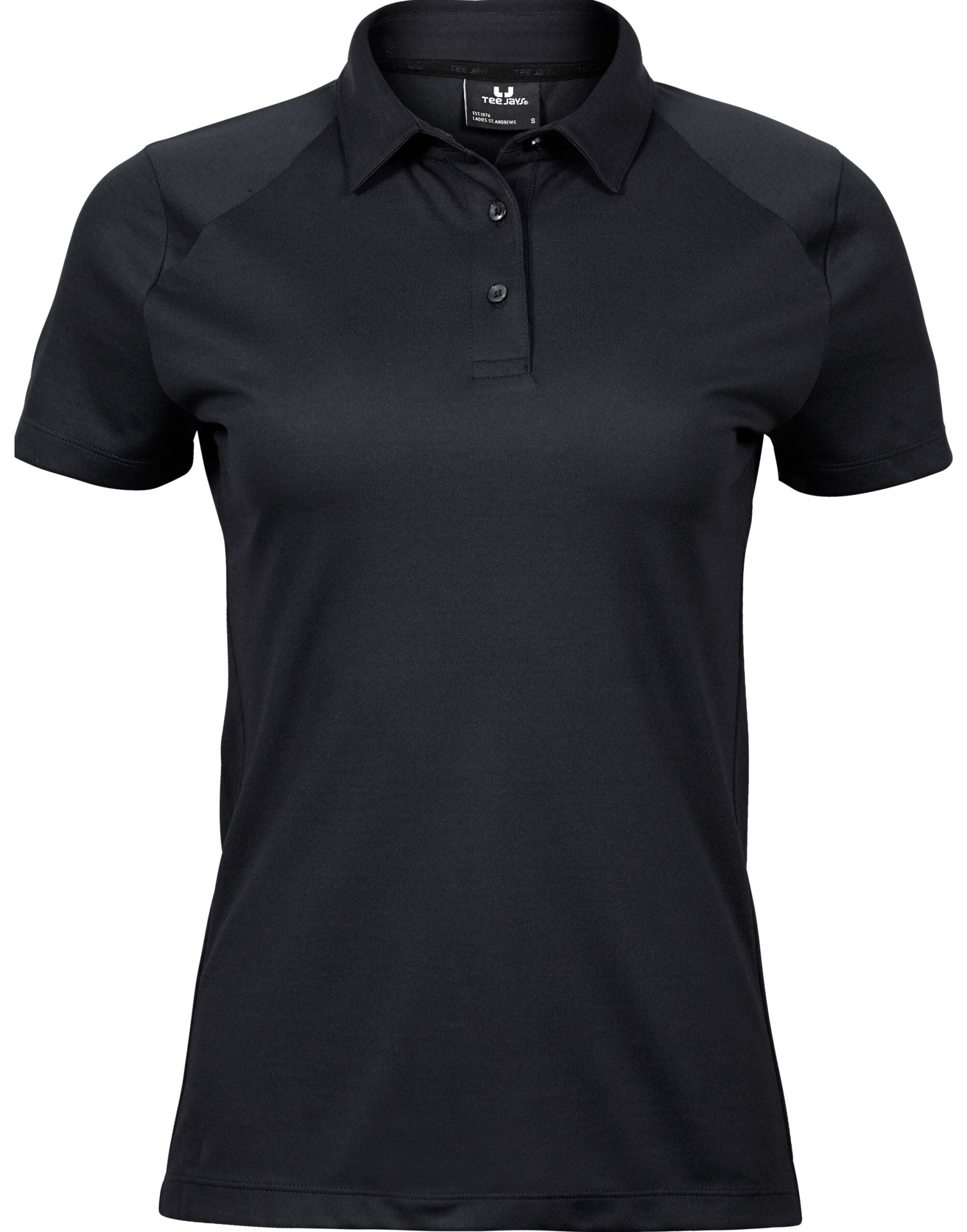 Tee Jays Ladies Luxury Sport Polo TJ7201 - Black - Customisable Polos