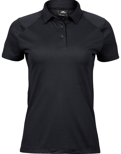 Tee Jays Ladies Luxury Sport Polo TJ7201 - Black - Customisable Polos