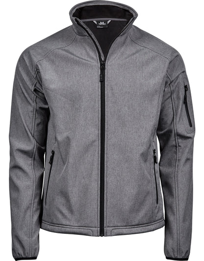Tee Jays Mens Performance Softshell TJ9510 - Grey Melange - Customisable Softshell Jacket