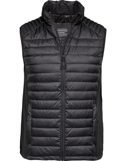 Tee Jays Mens Crossover Bodywarmer TJ9624 - Black Black - Customisable Bodywarmer