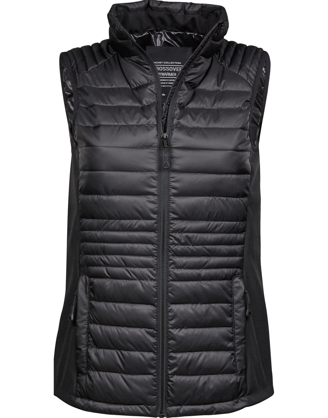 Tee Jays Ladies Crossover Bodywarmer TJ9625 - Black Black - Customisable Bodywarmer