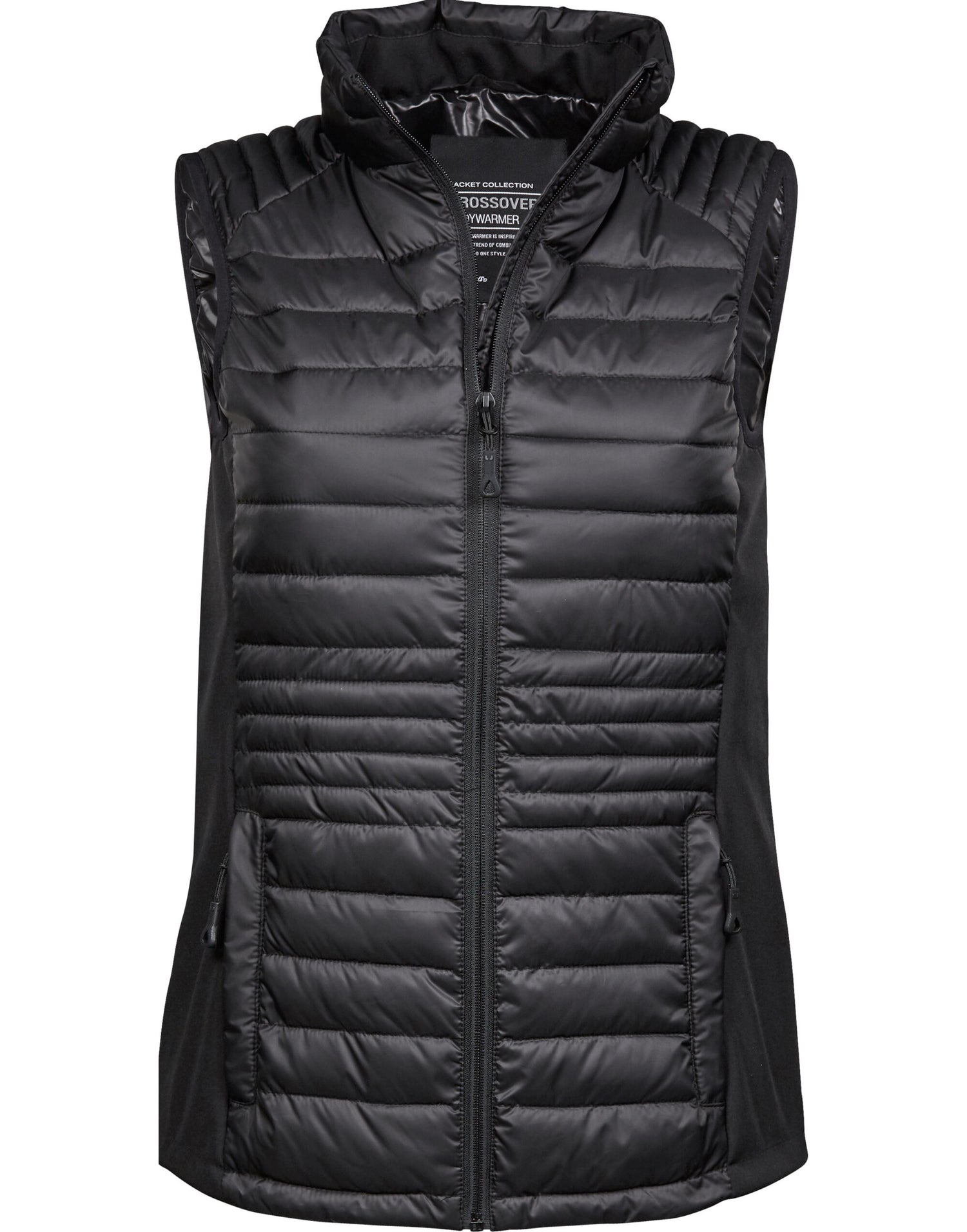 Tee Jays Ladies Crossover Bodywarmer TJ9625 - Black Black - Customisable Bodywarmer