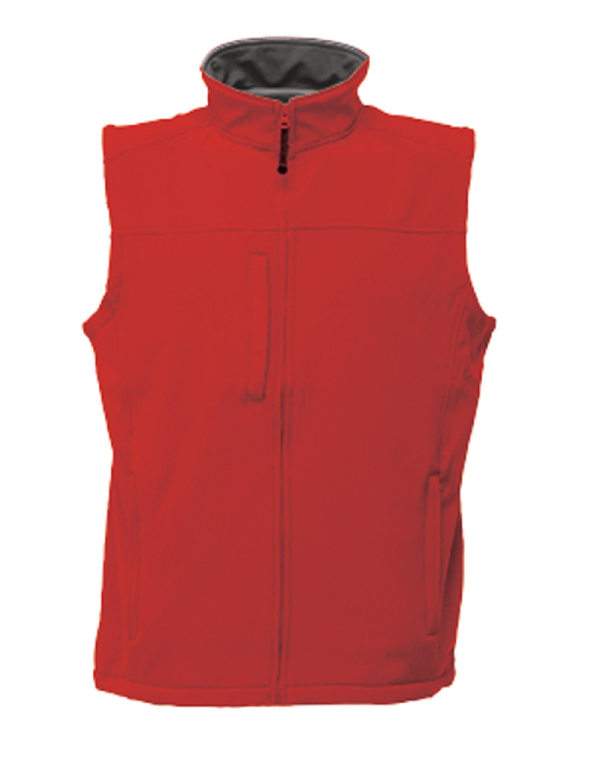Regatta Professional Regatta Mens Flux Softshell Bodywarmer TRA788 - Classic Red Seal Grey - Customisable Bodywarmer