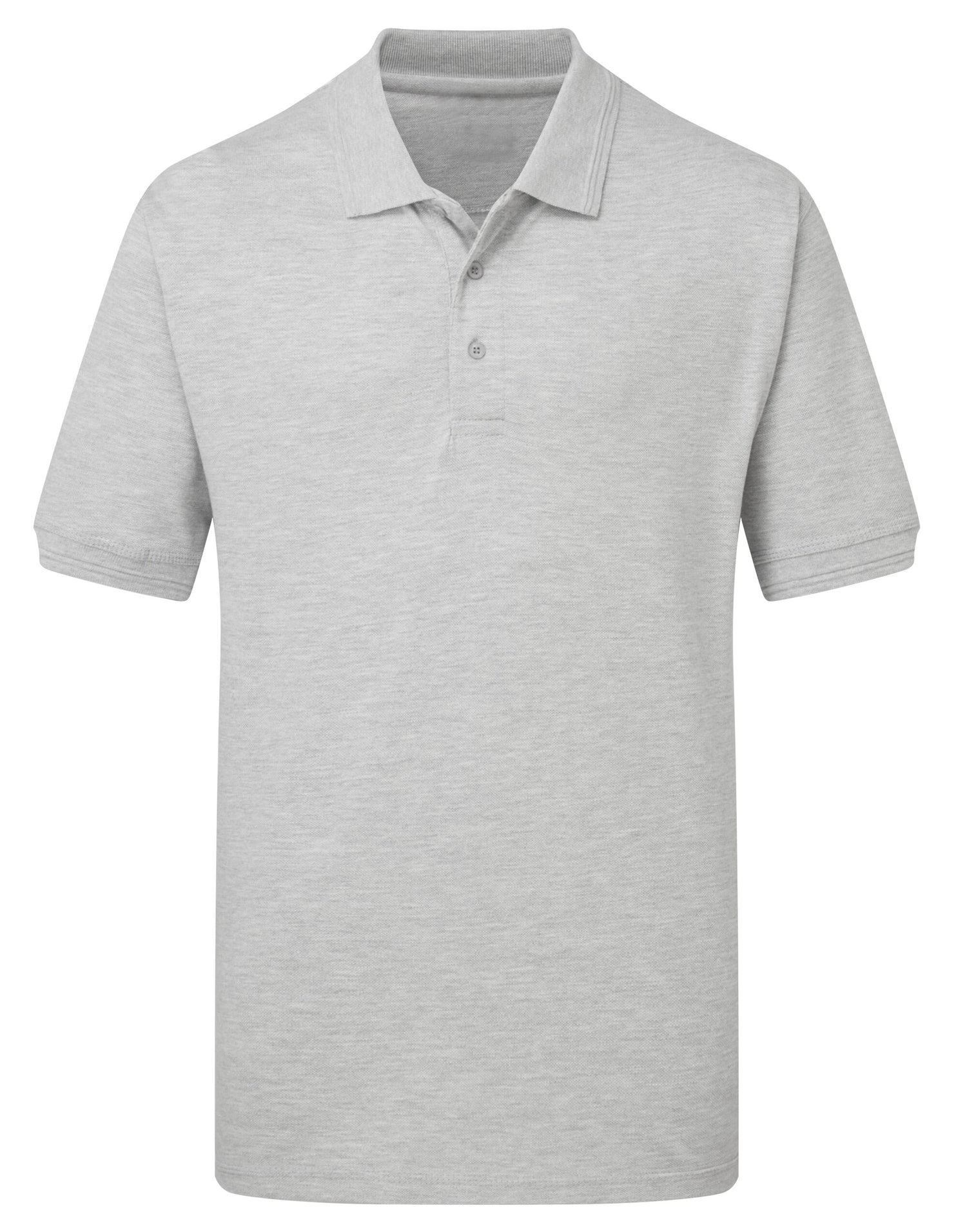 UCC Heavyweight Polo 004 UCC004 - Heather Grey - Customisable Polos