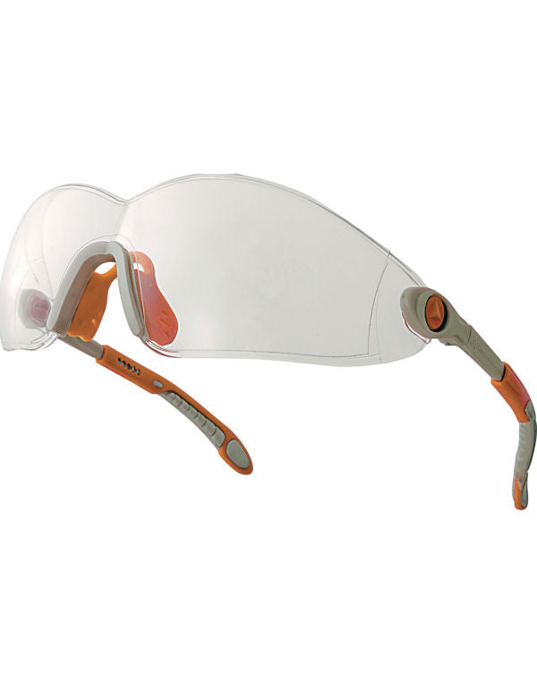 Delta Plus Polycarbonate Lens Glasses VULCANO - Clear O S - Customisable Glasses