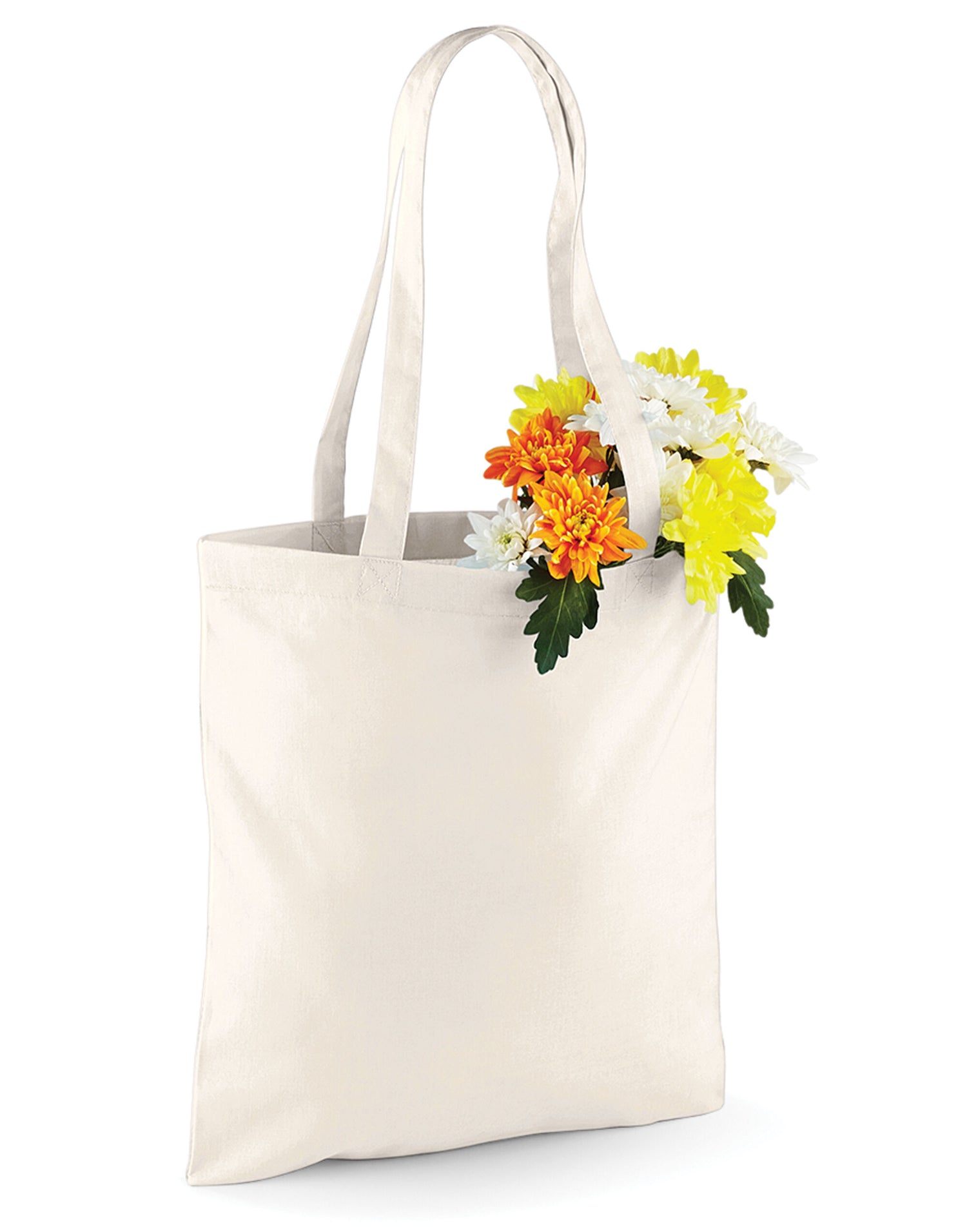 Westford Mill Bag for Life Long Handles w101 - Natural O S - Customisable Bags