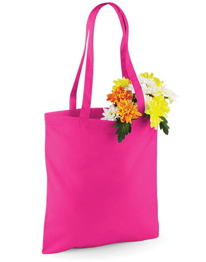 Westford Mill Bag for Life Long Handles w101 - Fuchsia O S - Customisable Bags