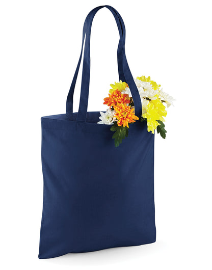 Westford Mill Bag for Life Long Handles w101 - French Navy O S - Customisable Bags