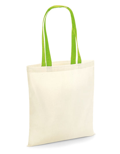 Westford Mill Bag 4 Life Contrast Handle W101C - Natural Lime O S - Customisable Bags