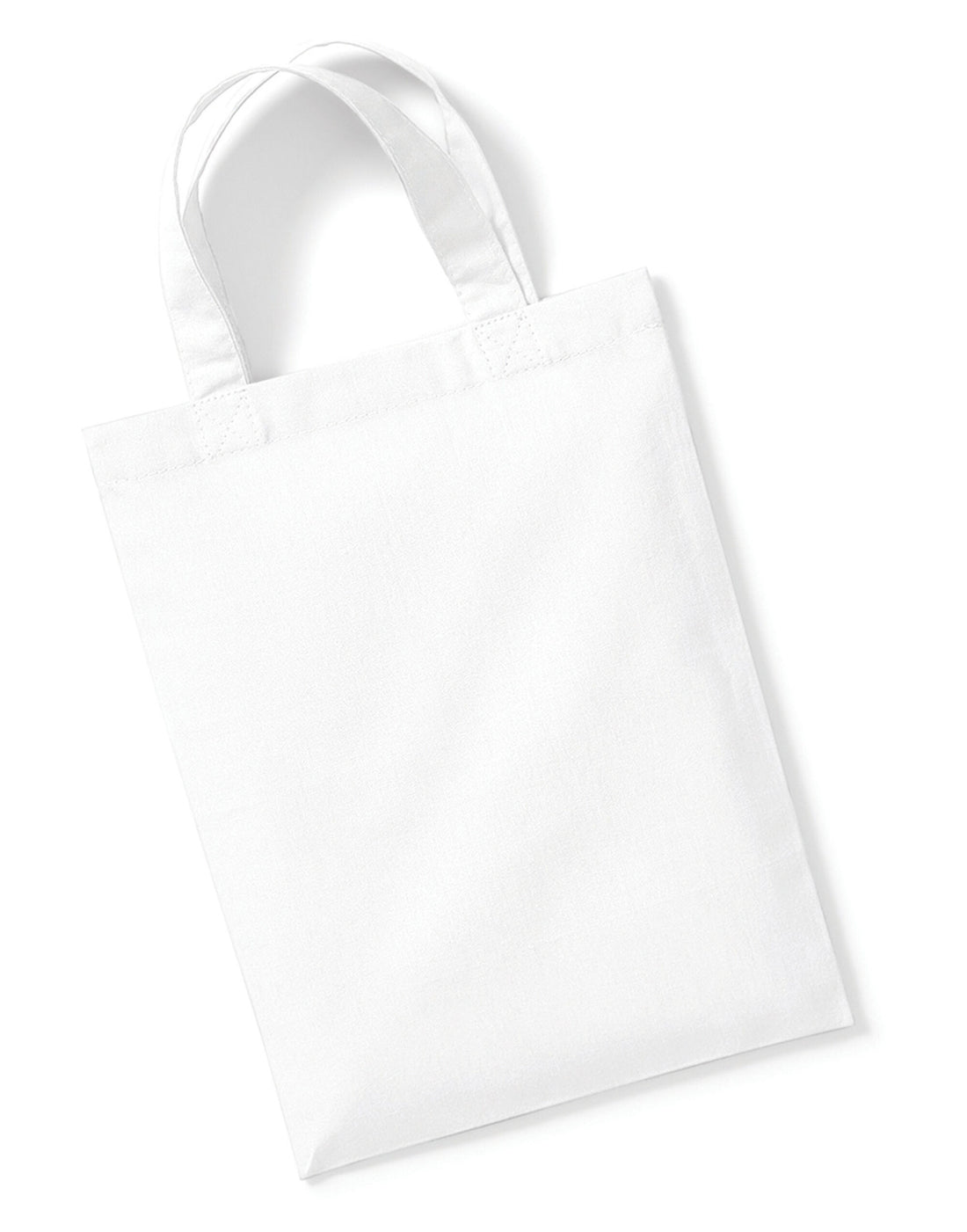 Westford Mill Cotton Party Bag for Life w103 - White O S - Customisable Bags
