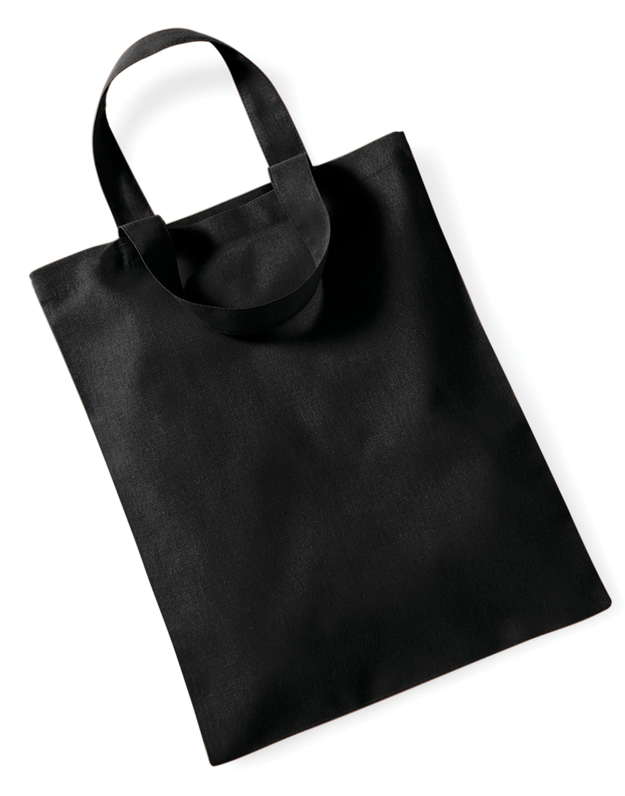 Westford Mill Mini Bag for Life w104 - Black O S - Customisable Bags