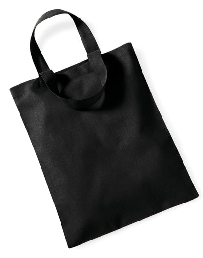 Westford Mill Mini Bag for Life w104 - Black O S - Customisable Bags