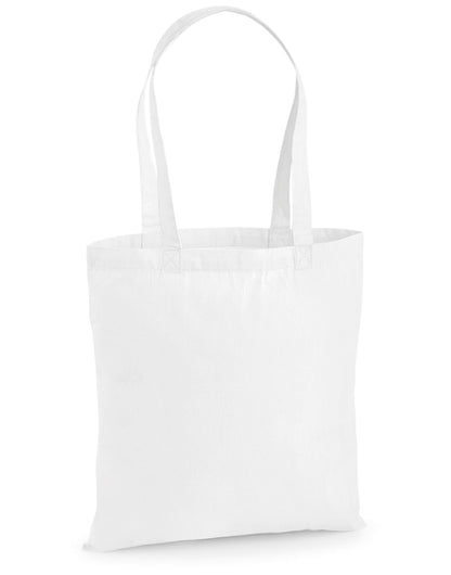 Westford Mill Premium Cotton Tote w201 - White O S - Customisable Bags