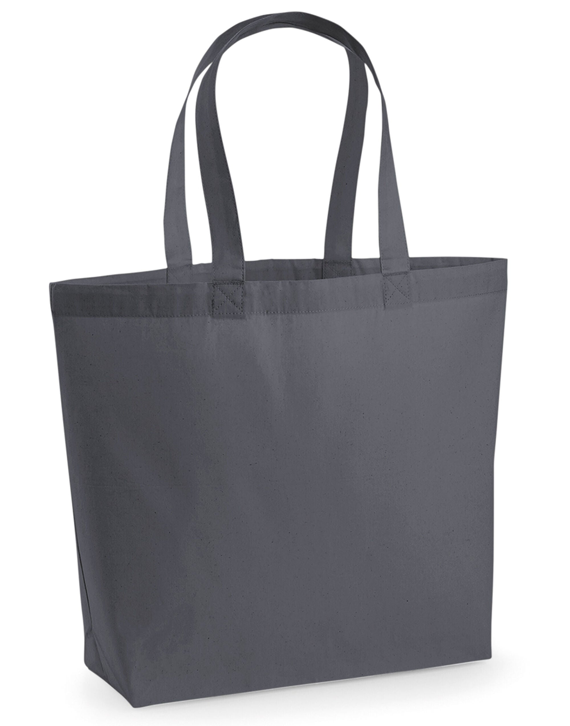Westford Mill Premium Cotton Maxi Tote w225 - Graphite Grey O S - Customisable Bags