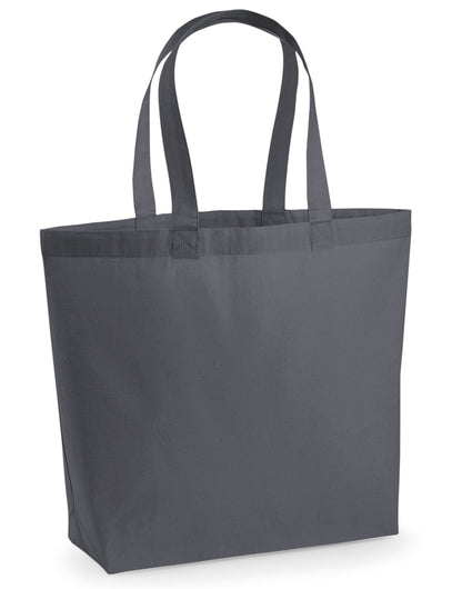 Westford Mill Premium Cotton Maxi Tote w225 - Graphite Grey O S - Customisable Bags