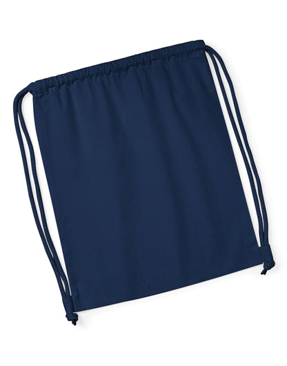 Westford Mill Organic Premium Cotton Gym w260 - French Navy O S - Customisable Bags