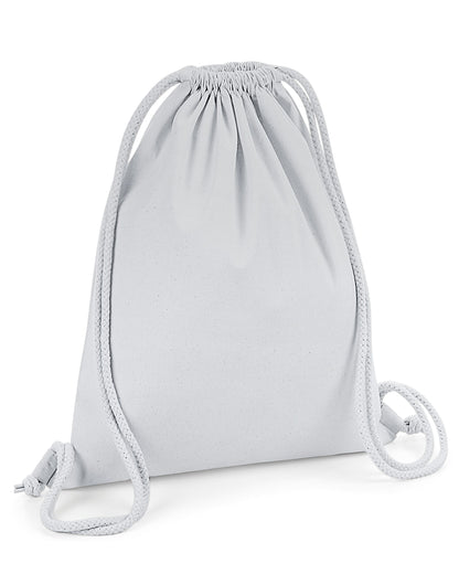 Westford Mill Organic Premium Cotton Gym w260 - Light Grey O S - Customisable Bags