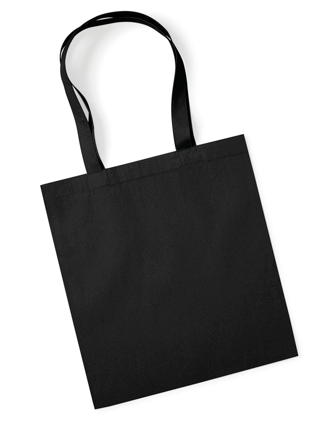 Westford Mill Organic Premium Cotton Tot w261 - Black O S - Customisable Bags