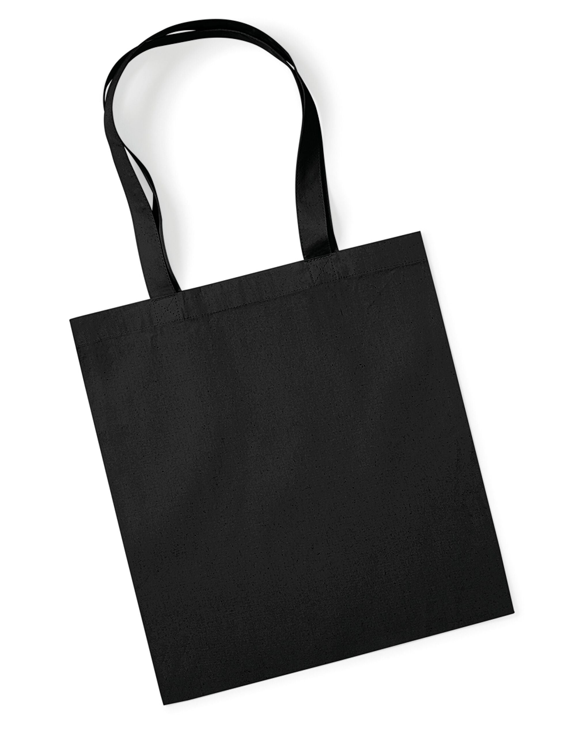 Westford Mill Organic Premium Cotton Tot w261 - Black O S - Customisable Bags