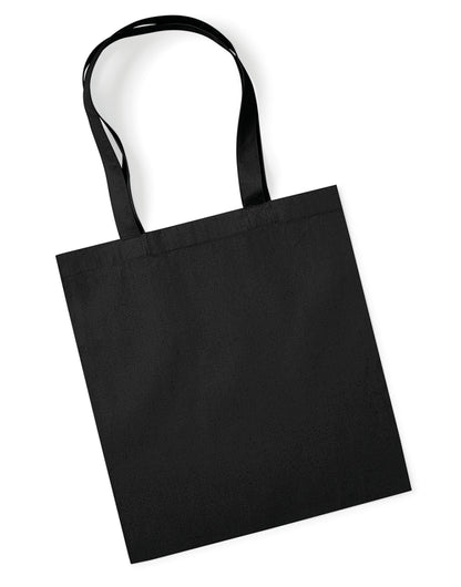 Westford Mill Organic Premium Cotton Tot w261 - Black O S - Customisable Bags