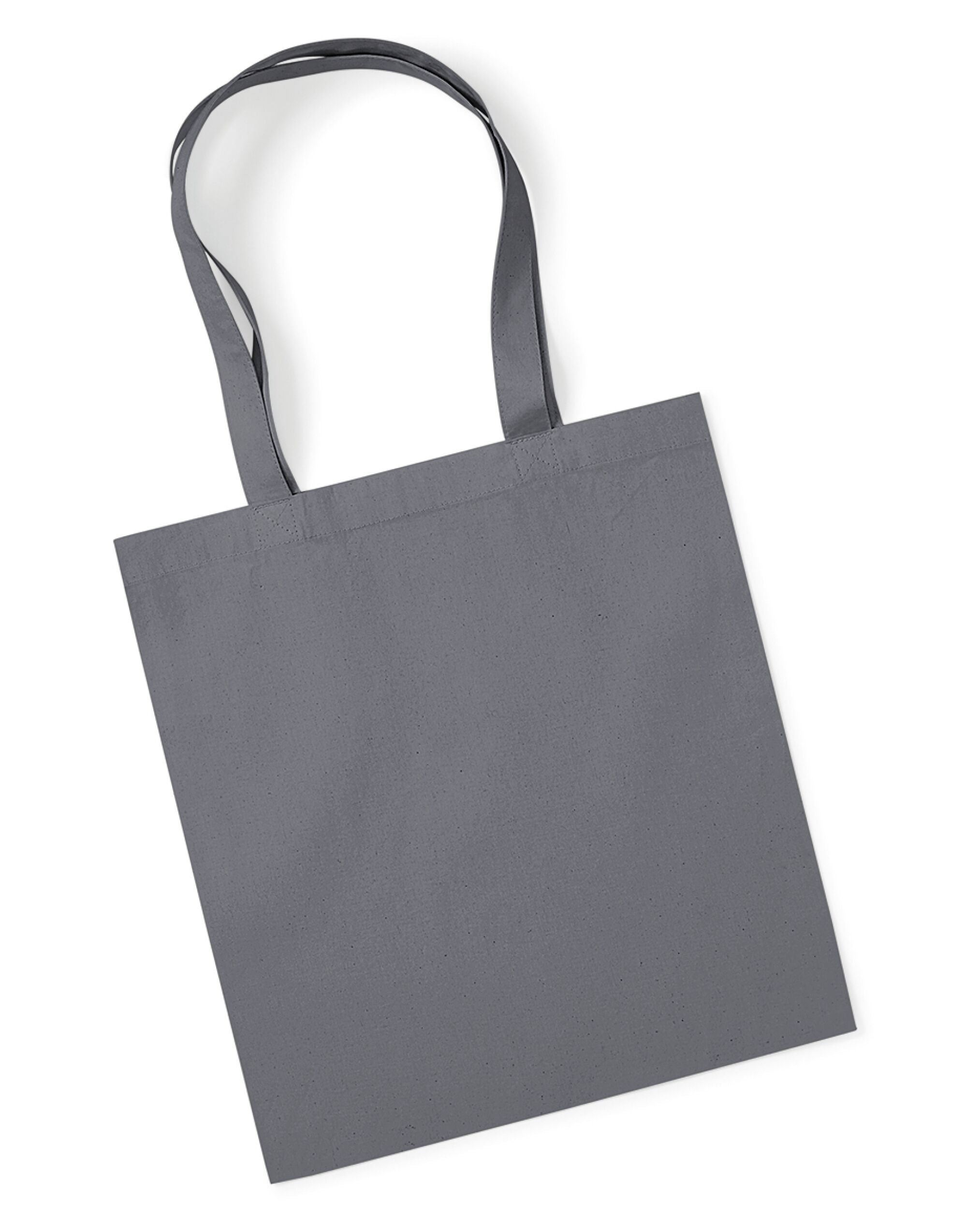 Westford Mill Organic Premium Cotton Tot w261 - Graphite O S - Customisable Bags