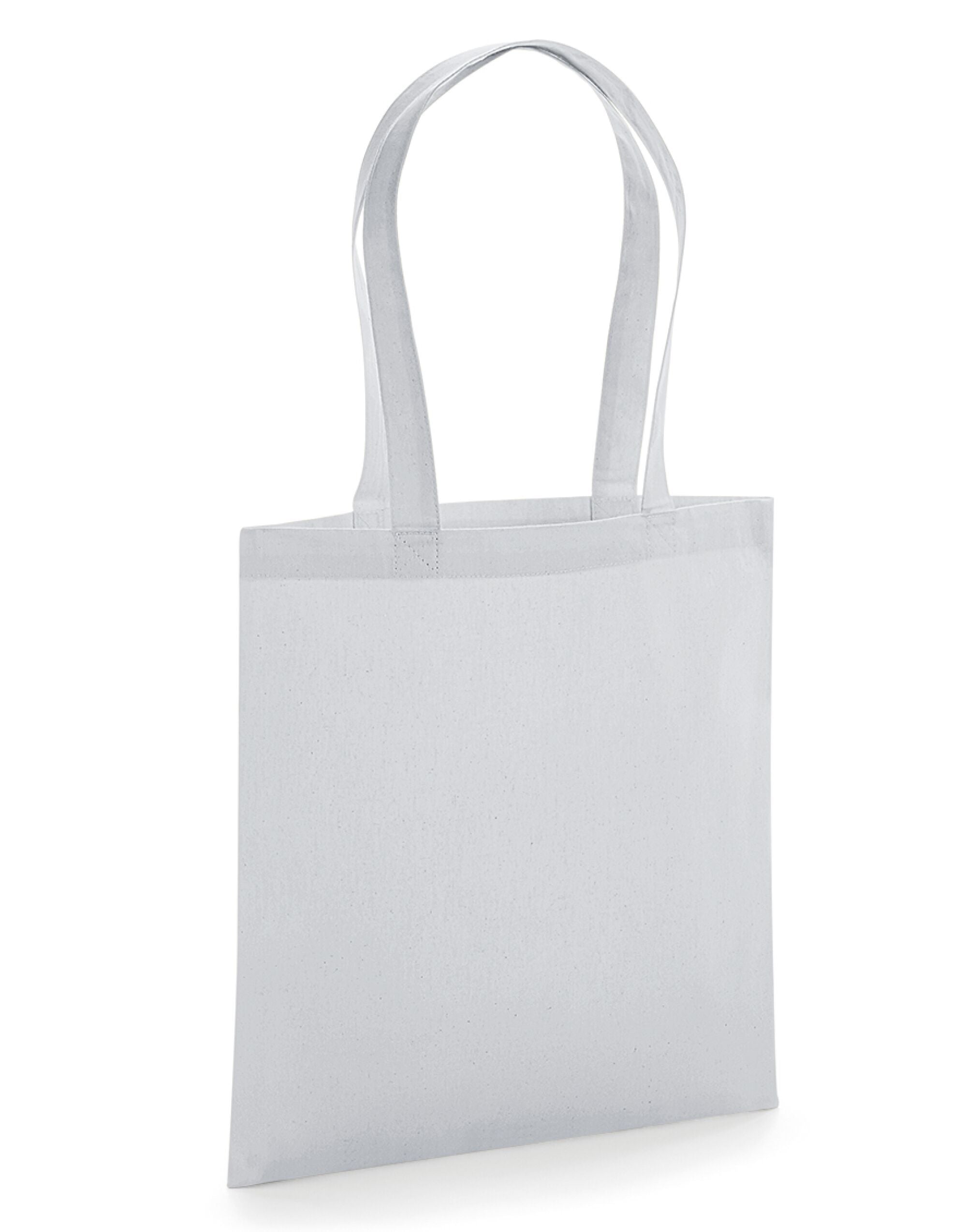 Westford Mill Organic Premium Cotton Tot w261 - Light Grey O S - Customisable Bags