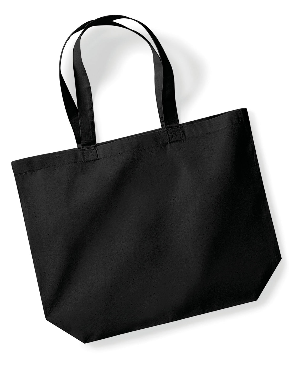 Westford Mill Organic Premium Maxi Tote w265 - Black O S - Customisable Bags
