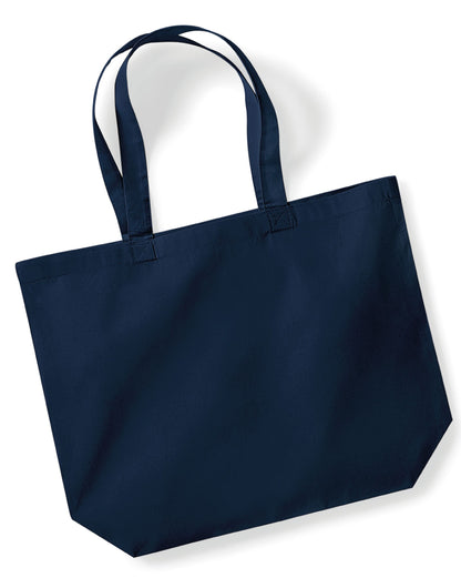 Westford Mill Organic Premium Maxi Tote w265 - French Navy O S - Customisable Bags
