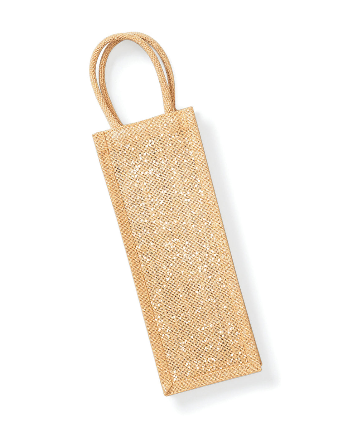 Westford Mill Shimmer Jute Bottle Bag w433 - Natural Gold O S - Customisable Bags