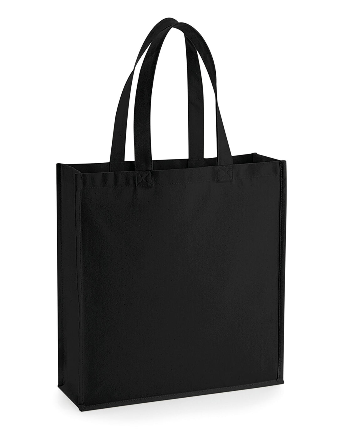 Westford Mill Gallery Canvas Tote W600 - Black O S - Customisable Bags