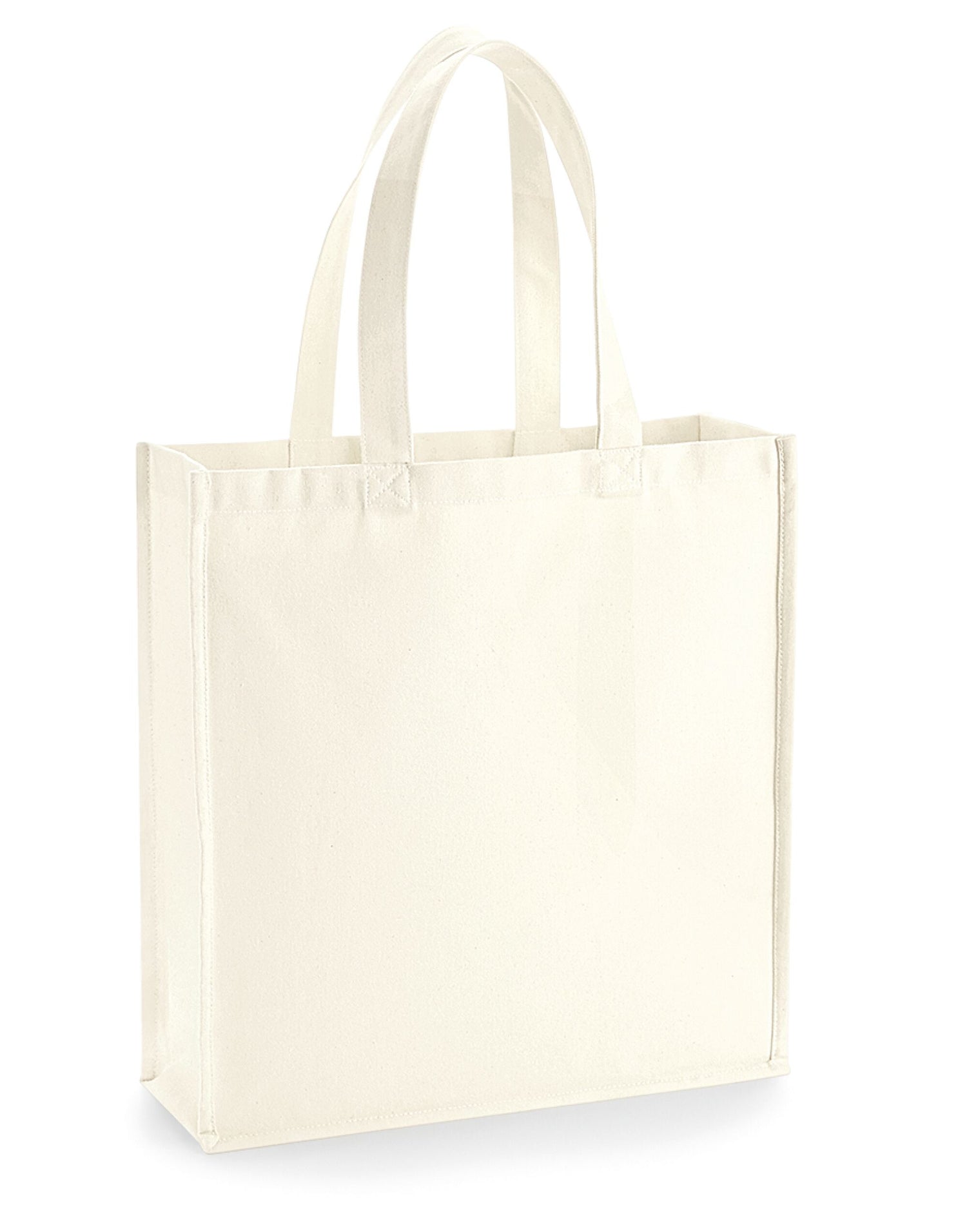 Westford Mill Gallery Canvas Tote W600 - Natural O S - Customisable Bags