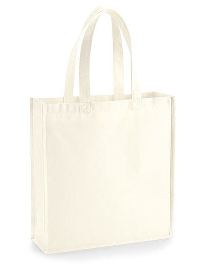 Westford Mill Gallery Canvas Tote W600 - Natural O S - Customisable Bags