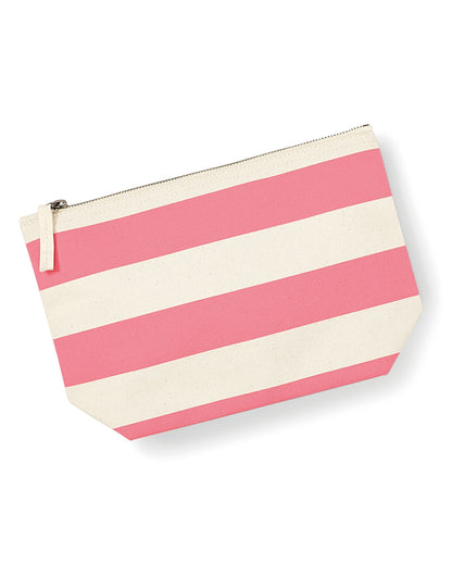 Westford Mill Nautical Accessory Bag w684 - Natural Pink O S - Customisable Bags