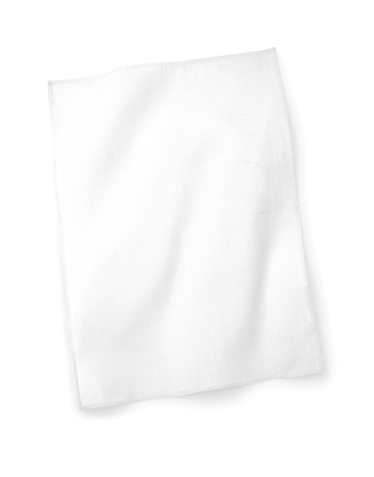 Westford Mill Tea Towel W701 - White O S - Customisable Towels