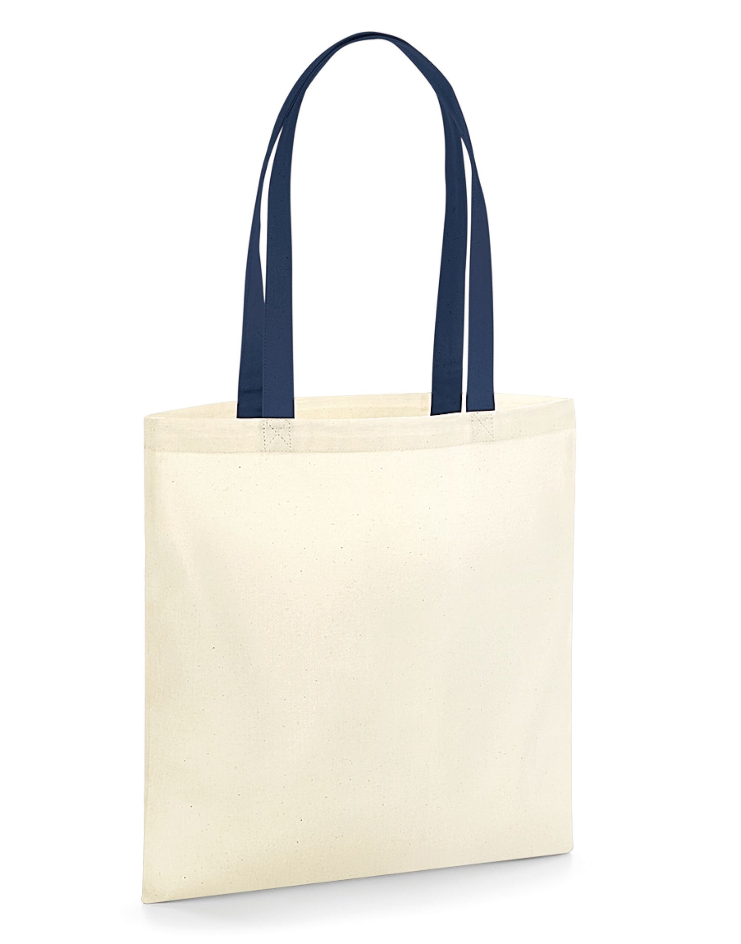 Westford Mill EarthAware Organic BFL W801C - Natural French Navy O S - Customisable Bags