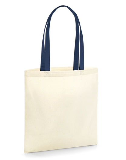 Westford Mill EarthAware Organic BFL W801C - Natural French Navy O S - Customisable Bags