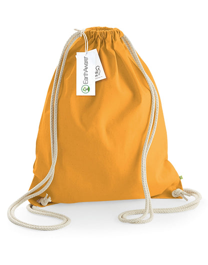 Westford Mill EarthAware Organic Gymsac w810 - Amber O S - Customisable Bags