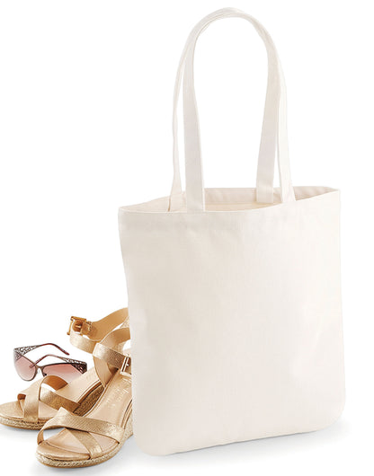 Westford Mill EAware Organic Spring Tote w821 - Natural O S - Customisable Bags