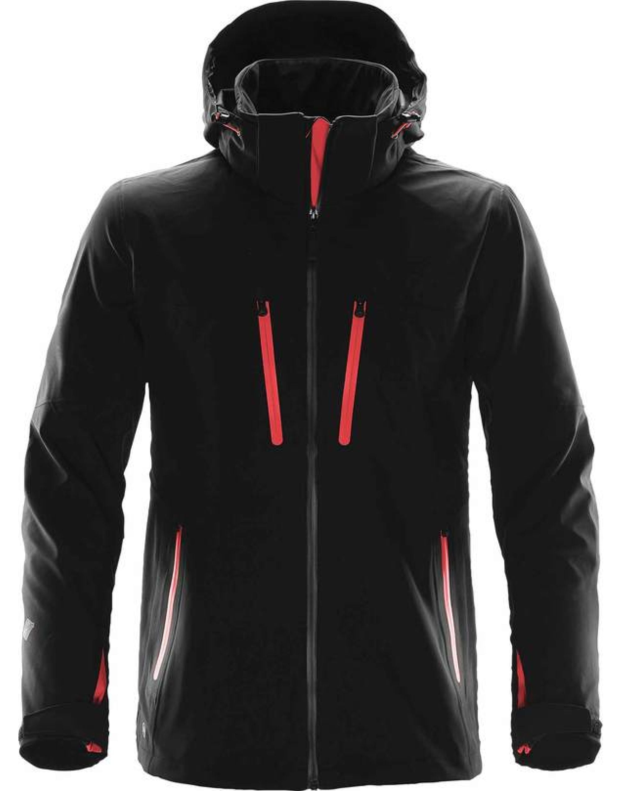 Stormtech Mens Patrol Softshell xb-3 - Black Bright Red - Customisable Jacket