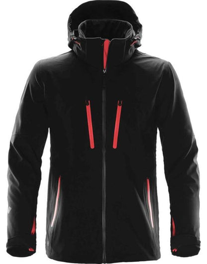 Stormtech Mens Patrol Softshell xb-3 - Black Bright Red M - Customisable Jacket