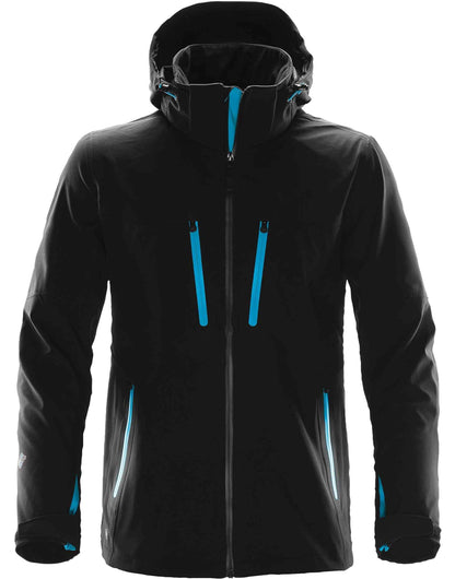 Stormtech Mens Patrol Softshell xb-3 - Black Electric Blue - Customisable Jacket
