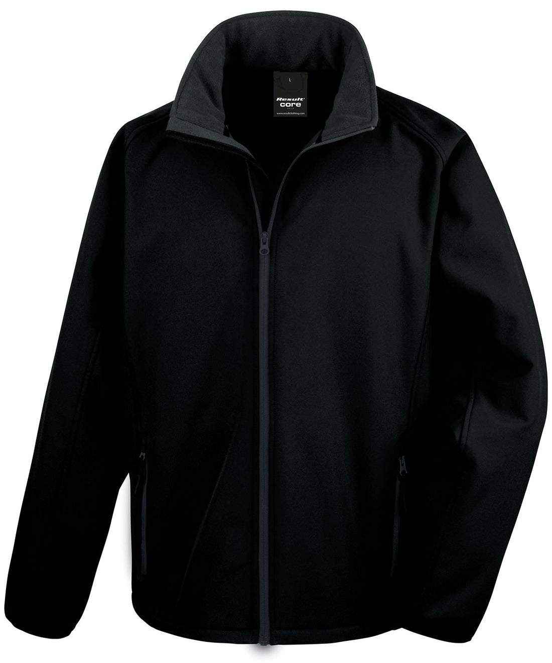 Result Core Mens Printable Softshell R231M - Black Black - Customisable Outerwear