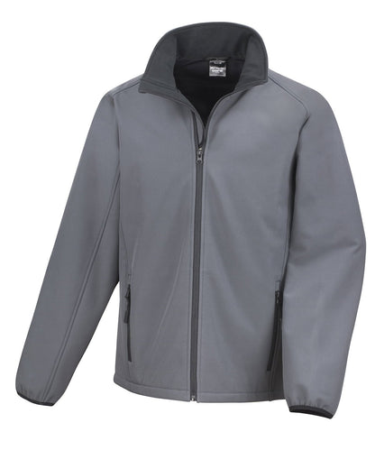 Result Core Mens Printable Softshell R231M - Charcoal Black - Customisable Outerwear