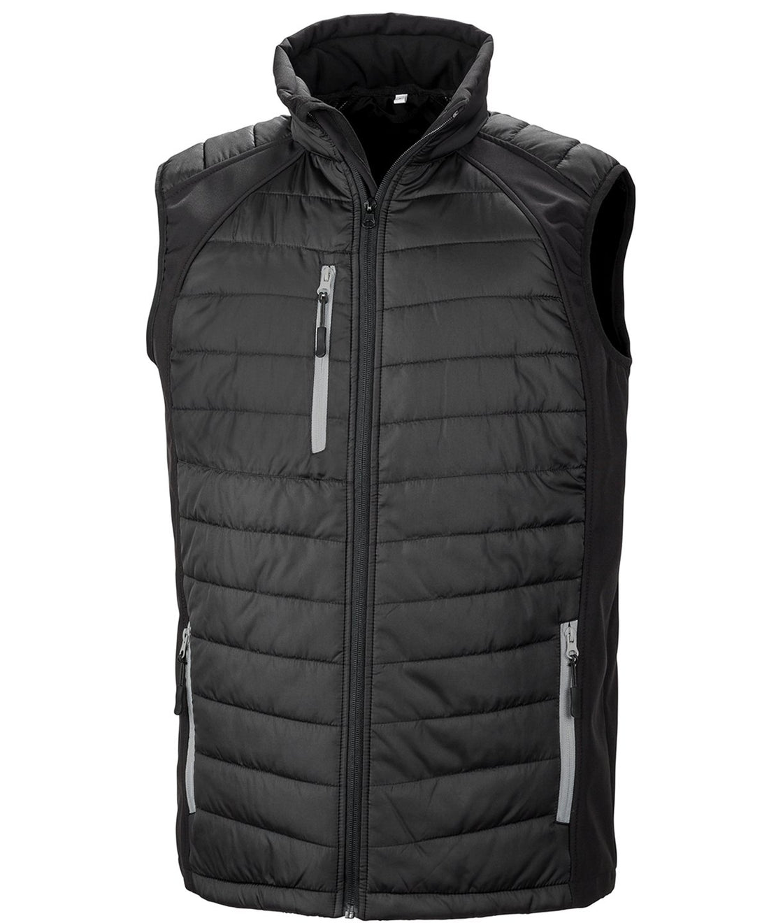 Result Black Compass Softshell Gilet R238X - - Customisable Bodywarmer