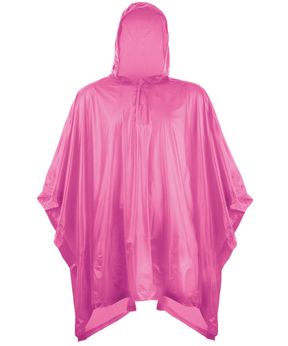 Kids plastic poncho - Splashmacs - SC019 - Fuchsia One Size - Customisable Ponchos